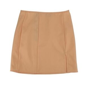 blue blush Yellow Side Slit Mini Skirt Size Med Women’s